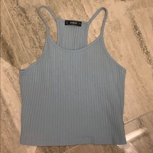 Blue Crop Top